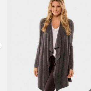 Barefoot Dreams CozyChic Lite Calypso Gray Wrap 903 Cardigan Sweater S/M FXE
